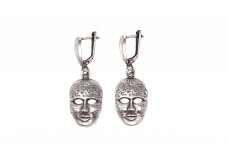 Silver earrings -  Masks AU1859400660