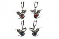 Silver earrings -  hummingbird A0000301590