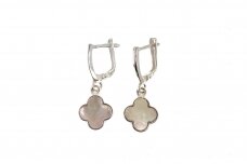 Silver dangling earrings - Shamrocks AU3771400450