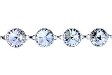 Sidabrinė apyrankė su Swarovski krištolu AP337352150