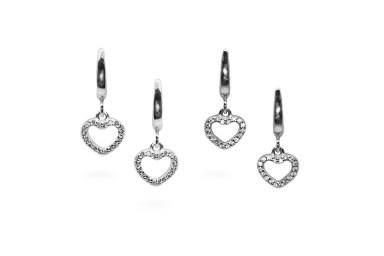 Silver earrings - Hearts Silver earrings - Hearts