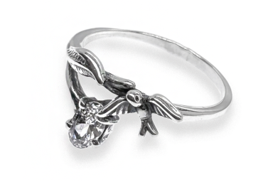 Silver ring - Bird Ž1532300770