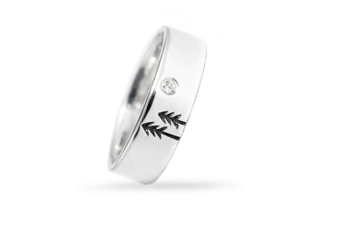 Sterling silver ring - Full Moon