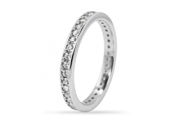 Silver ring with Zircon