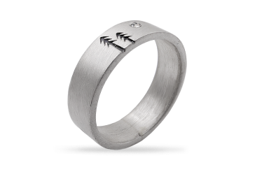 Silver ring - Full Moon