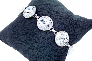 Sidabrinė apyrankė su Swarovski krištolu AP337352150 1