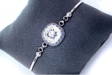 Silver bracelet with Swarovski crystal AP349400760 1