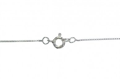 Silver Necklace with Cubic Zirconia Pendant 2