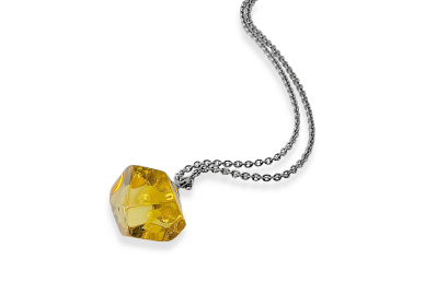 Silver chain with Amber 2 Silver chain with Amber 2