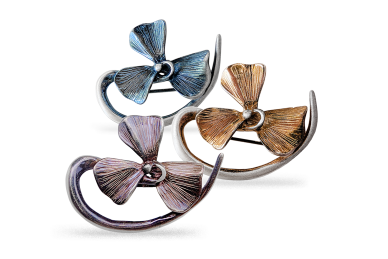 Silver brooch - Leaves Silver brooch - Leaves