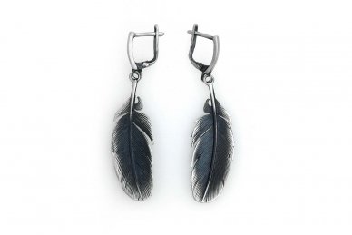 Silver Feather Earrings A3144400590