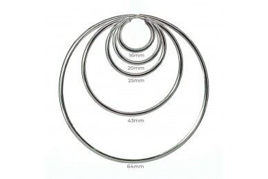 Sidabrinės rinkės, skersmuo 43mm 2 Sidabrinės rinkės, skersmuo 43mm 2