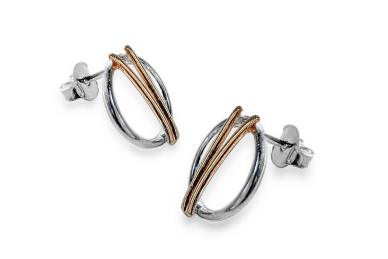 Silver gold plated earrings 1 Silver gold plated earrings 1