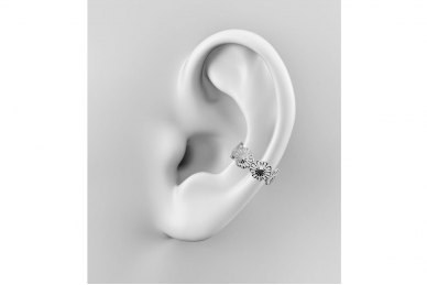 Silver ear cuffs - Daisy 3 Silver ear cuffs - Daisy 3