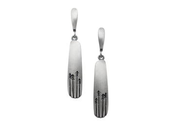 Silver earrings - Fir trees