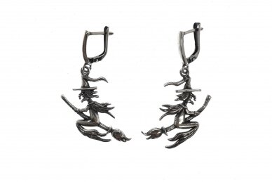Silver earrings - Witch AU2114350590