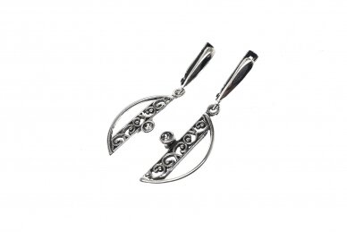 Silver dangling earrings AU0000400360 1