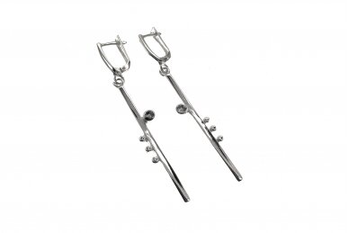 Silver dangling earrings AU0000400450 1