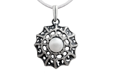 Silver pendant - Spider Web 2 Silver pendant - Spider Web 2