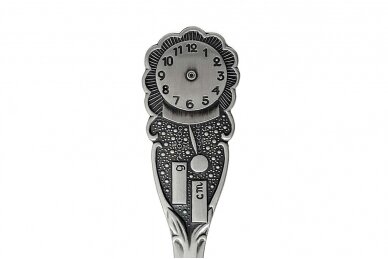 Silver spoon "Clock" 925