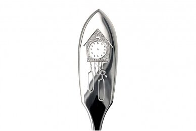 Silver Tea Spoon "Clock"