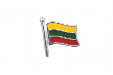 Sidabrinis ženkliukas "Lietuvos vėliava"