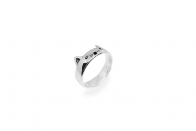 Silver ring - Kitten