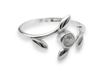 Silver ring - Leaves 1 Silver ring - Leaves 1
