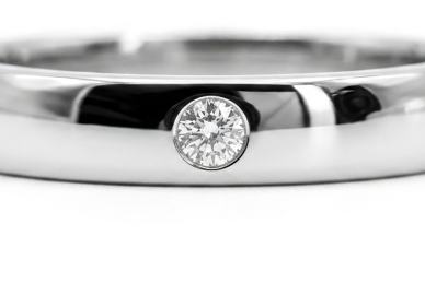 Silver ring with a small zircon Ž0000500220 2