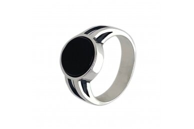 Sterling silver ring with black Onyx Z1918350500
