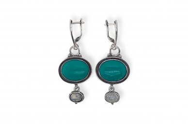 Turquoise and moon stone Exclusive Earrings