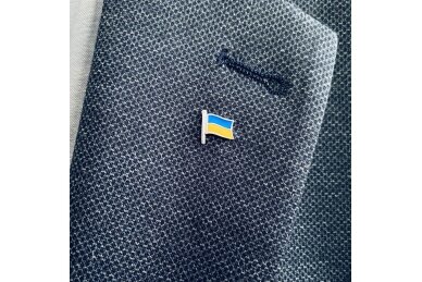 Sidabrinis ženkliukas "Ukrainos vėliava" 1