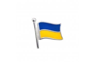 Sidabrinis ženkliukas "Ukrainos vėliava"