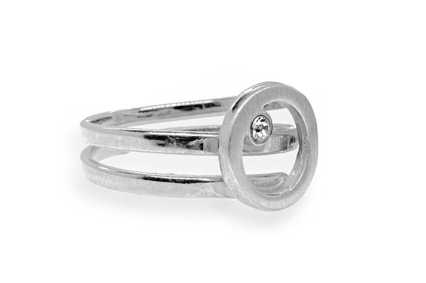Silver ring with Zircon Ž0000700240 Silver ring with Zircon Ž0000700240