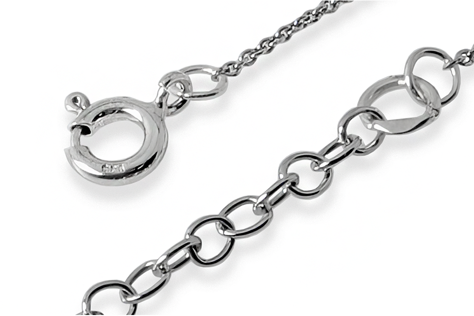 Silver chain with Amber 6 Silver chain with Amber 6