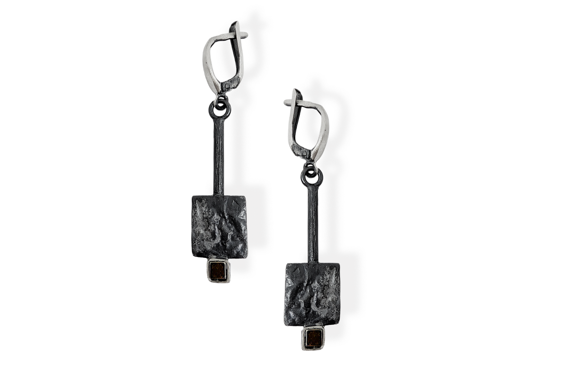 Exclusive earrings with Hematite 1