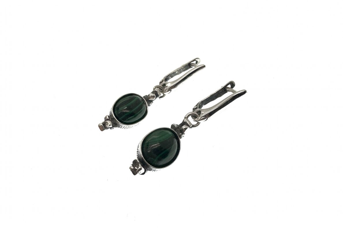 Exclusive earrings with Malachite 1 Exclusive earrings with Malachite 1