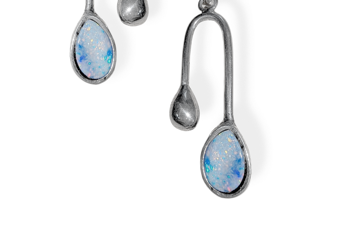 Exclusive earrings with Opal 2 Exclusive earrings with Opal 2