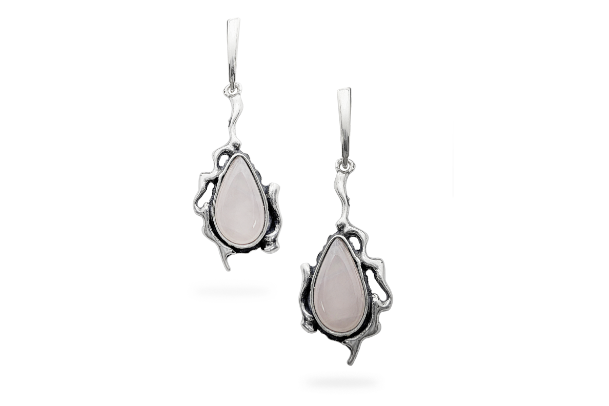Exclusive earrings with Rose Quartz Exclusive earrings with Rose Quartz