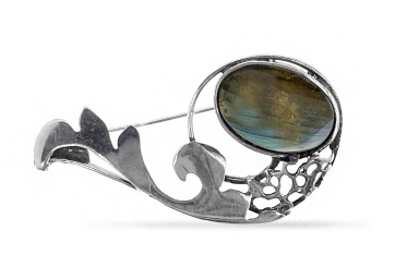 Exclusive brooch with Labradorite Exclusive brooch with Labradorite