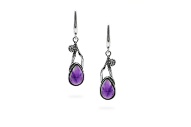 Exclusive earrings with Amethyst