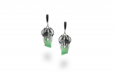 Exclusive earrings with Chrysoprase Exclusive earrings with Chrysoprase