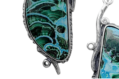 Exclusive earrings with Azurite 4 Exclusive earrings with Azurite 4