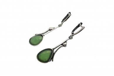 Exclusive earrings with Chrysoprase 1