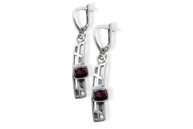 Exclusive earrings with Garnets 2