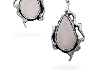 Exclusive earrings with Rose Quartz 2 Exclusive earrings with Rose Quartz 2