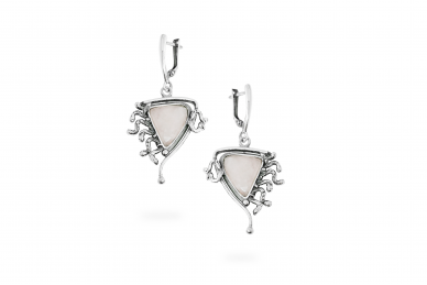 Exclusive earrings with Rose Quartz 1 Exclusive earrings with Rose Quartz 1