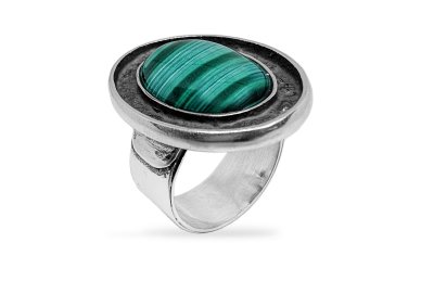 Exclusive ring with Malachite Exclusive ring with Malachite