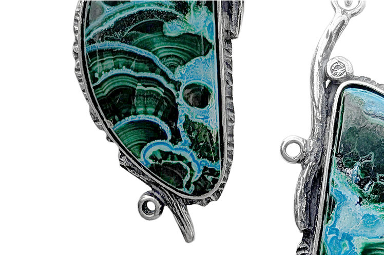 Exclusive earrings with Azurite 4 Exclusive earrings with Azurite 4